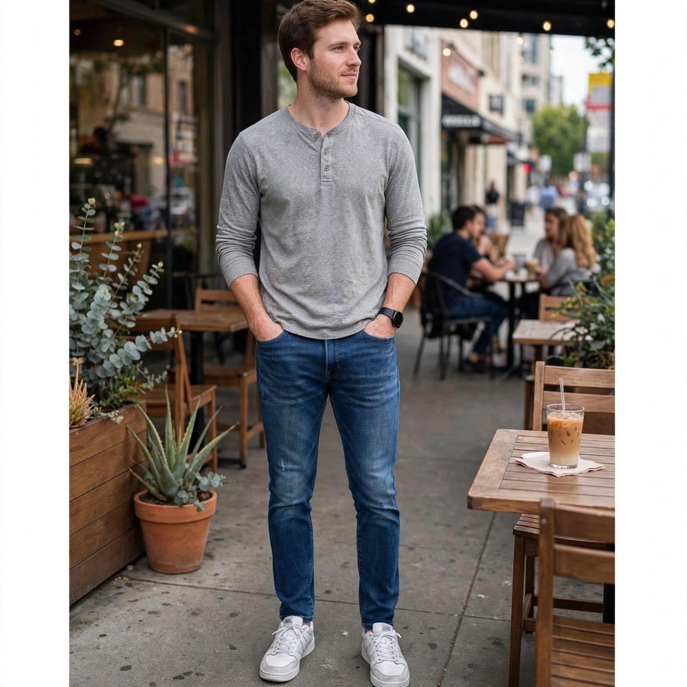 American Eagle Mens‎ Slim Jeans Dark Wash Denim Casual Everyday